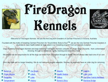 Tablet Screenshot of firedragon.warpspeed.com.au